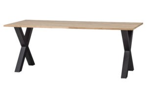 WOOOD Jídelní stůl TABLO dub 200x90 cm nohy X