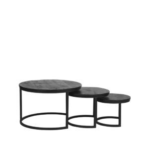LABEL51 Set konferenčních stolků TRIPLET černé Color: Black