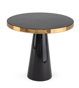 BIZZOTTO konferenční stolek NANDIKA tmavý ø51 cm