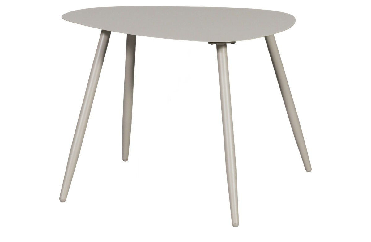 WOOOD Kovový konferenční stolek AIVY světle šedý 50x68cm