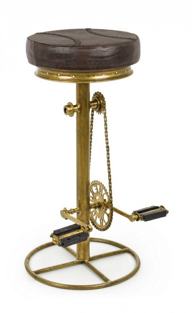 BIZZOTTO barová židle CYCLE zlatá