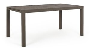 BIZZOTTO Rozkládací zahradní stůl HILDE 160x90 cm hnědý