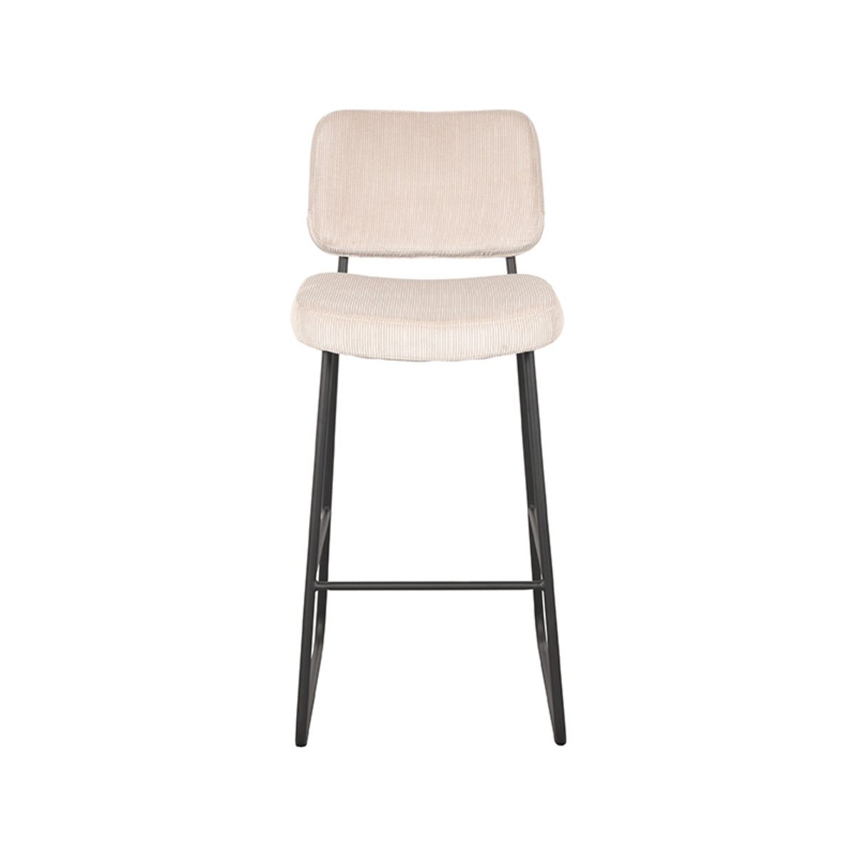 LABEL51 Barová židle NOAH bílý manšester 105cm