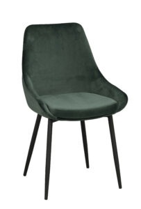 ROWICO Sametová jídelní židle SIERRA zelená