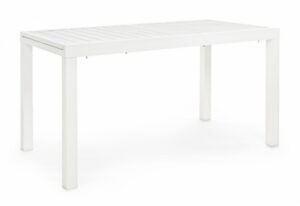 BIZZOTTO Rozkládací zahradní stůl HILDO 140x77 cm bílý