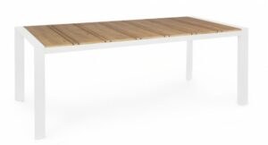 BIZZOTTO Zahradní stůl ELIAS 198X100 cm bílý