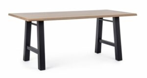 BIZZOTTO Jídelní stůl FRED 180x90cm s černými nohami