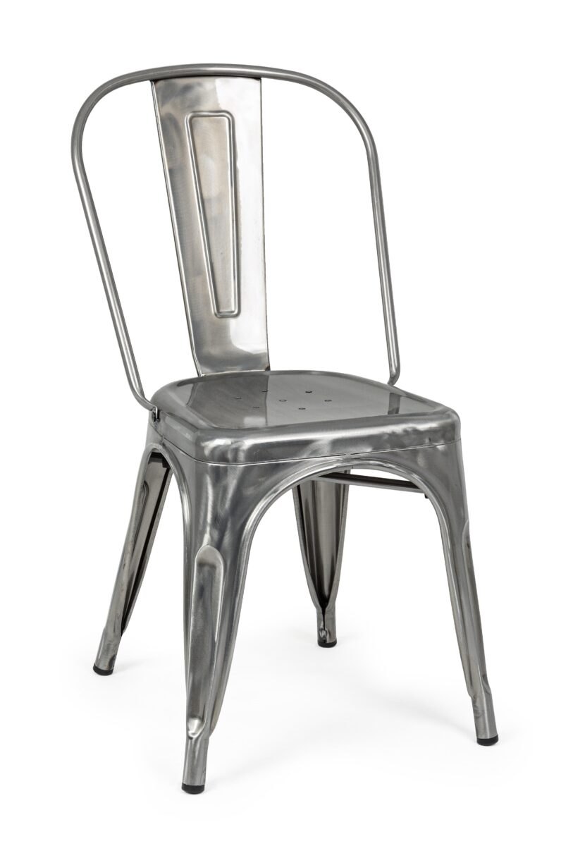BIZZOTTO jídelní židle MINNESOTA stříbrná