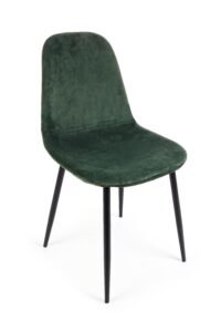 BIZZOTTO Sametová jídelní židle IRELIA zelená
