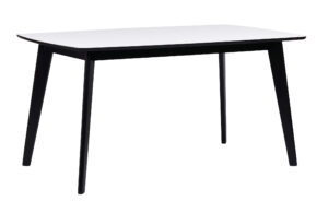 ROWICO jídelní stůl OLIVIA bílý a černá 150x90 cm