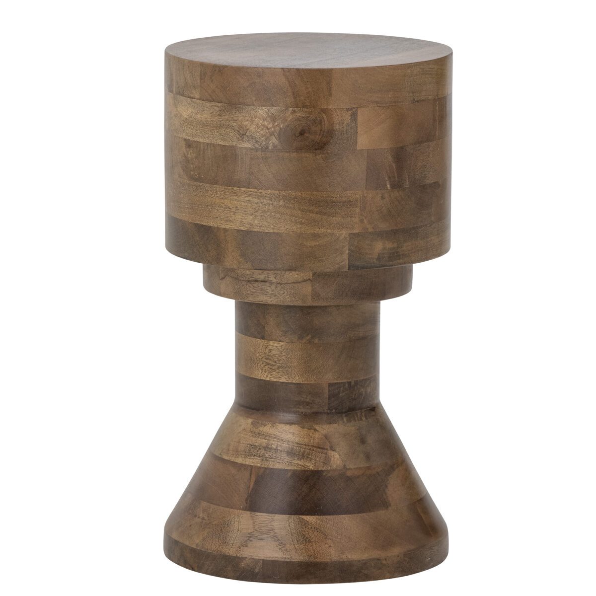 BLOOMINGVILLE Dřevěný odkládací stolek HENDEL hnědý