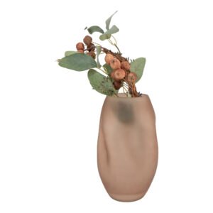 House Nordic Skleněná váza SMOKED 15 cm