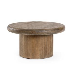 BIZZOTTO konferenční stolek LOPEZ hnědý ø75 cm