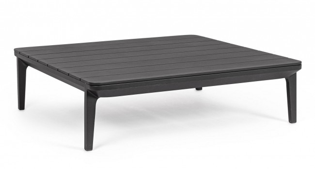 BIZZOTTO zahradní konferenční stolek MATRIX 99x99 cm antracit