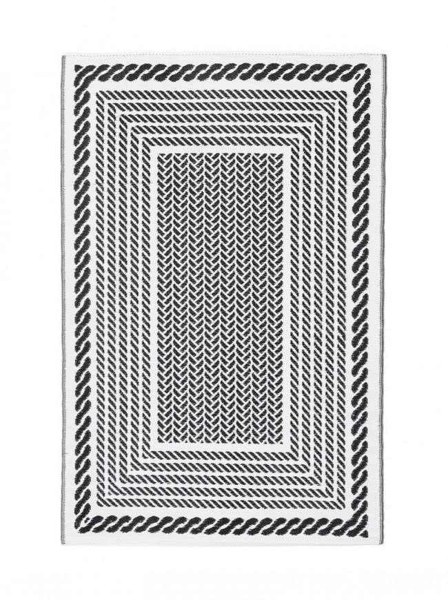 BIZZOTTO Venkovní koberec KASHAN černobílý 150x210 cm