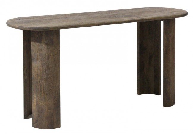BIZZOTTO konzolový stolek ORLANDO hnědý 147x45 cm