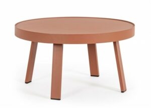 BIZZOTTO Zahradní konferenční stolek SPYRO červená 71 cm
