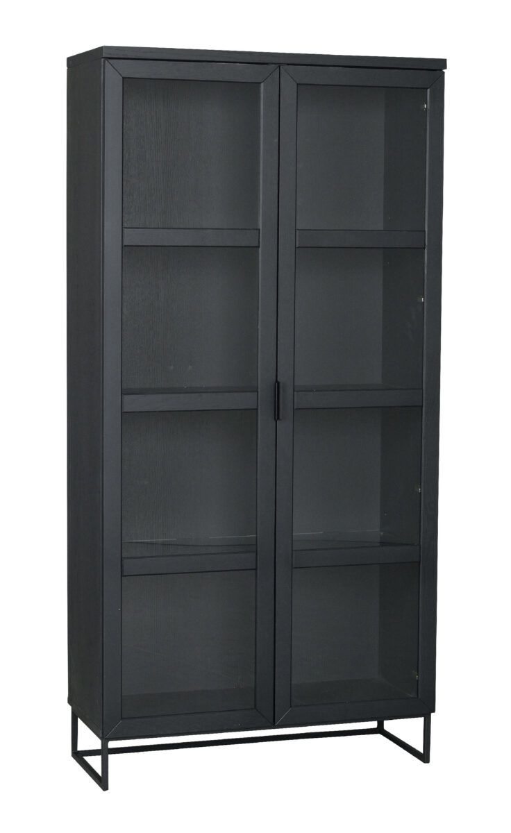 ROWICO Dřevěný kabinet EVERETT černý 195 cm