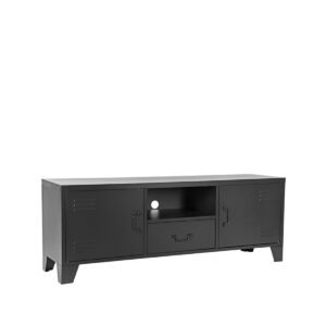 LABEL51 Kovový TV stolek FENCE černý Color: Black