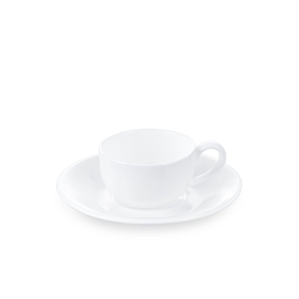 Wilmax Porcelánový šálek a talíř na kávu
